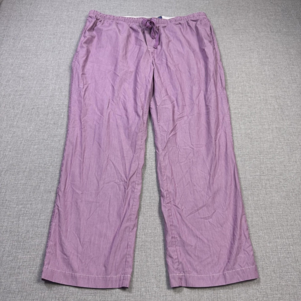 Peter Manning New York Pajama Pants Mens 38x27 Purple Relaxed Drawstring